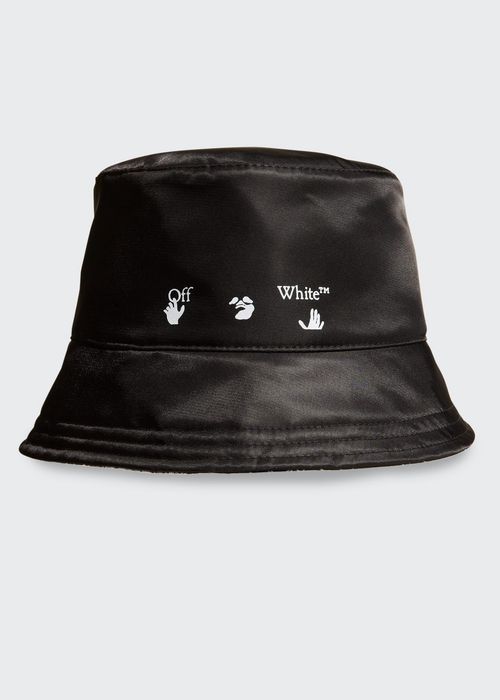 Graphic Logo Nylon Bucket Hat