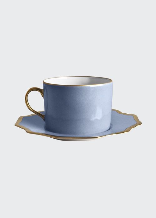 Anna's Palatte Sky Blue Tea Saucer