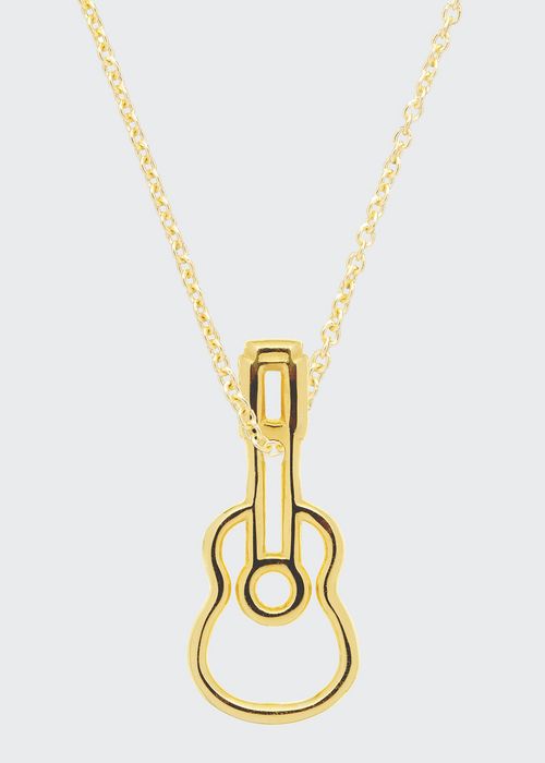 Ukulele Necklace in 9k Gold