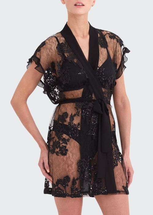 Charming Floral Coverup Robe