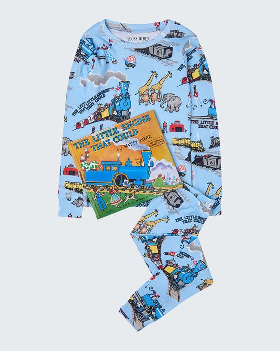 Kid's The Little Engine That Could Pajama Gift Set, Size 2-6