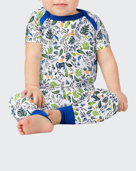 Kid's Printed 2-Piece Pajama Set, Size 3-24M