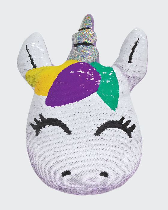 Kids' Flip Sequin Unicorn Pillow