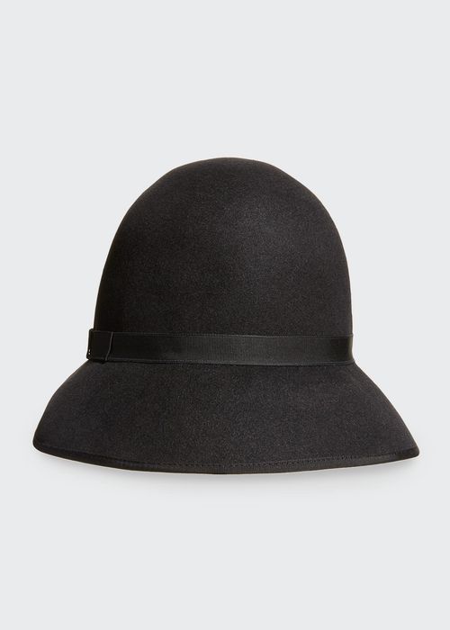 Wool-Blend Felt Cloche Hat