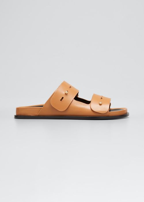 Samira Leather Slide Sandals