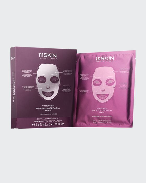 Y Theorem Bio Cellulose Facial Mask Box, 5 Count