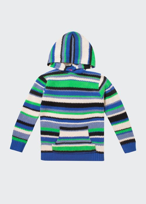 Men's Cashmere Rib Stripe Hoodie
