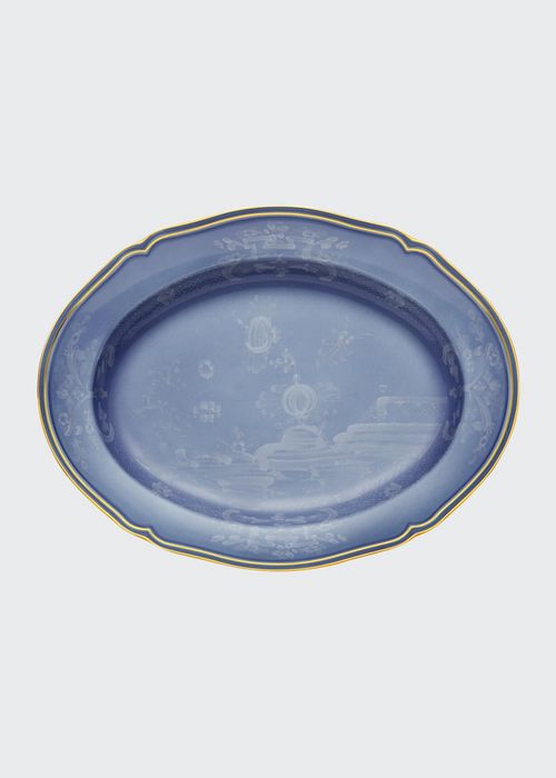 15" Antico Doccia Shape Oval Flat Platter