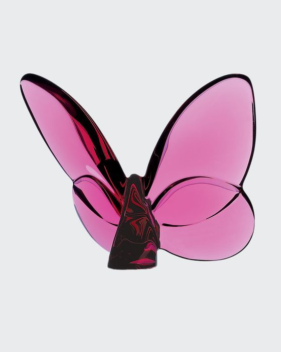 2.5" Lucky Crystal Peon Pink Butterfly