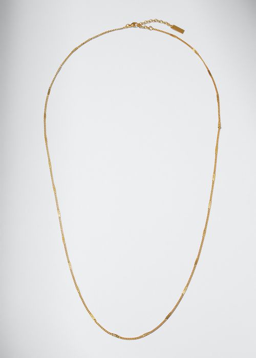 Long Curb Chain Necklace