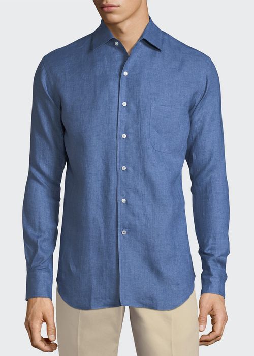 Men's Andrew Long-Sleeve Linen Shirt