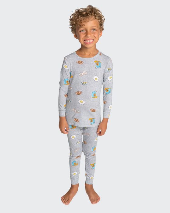 Kid's Breakfast 2-Piece Pajama Set, Size 12M-8