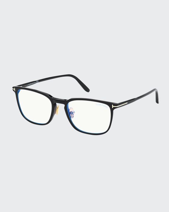 Blue Block Square Plastic Optical Glasses