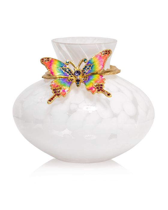 Rainbow Butterfly Vase