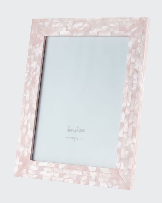 Mother-of-Pearl Picture Frame, Pink, 8" x 10"