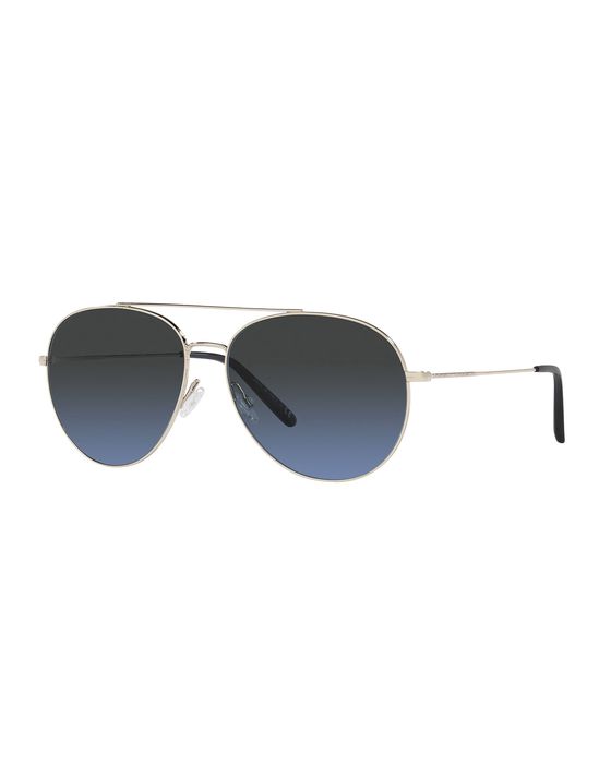 Airdale Metal Aviator Sunglasses, Blue