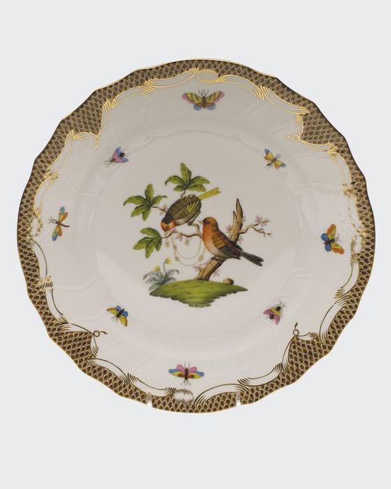 Rothschild Bird Brown Motif 10 Dinner Plate