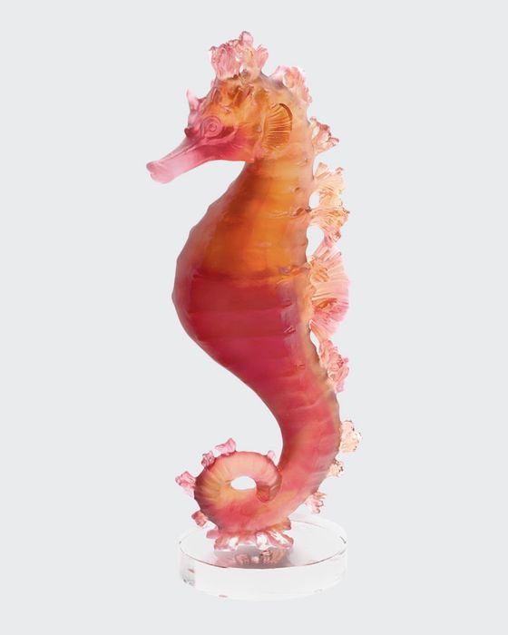 Coral Sea Seahorse, Amber/Red