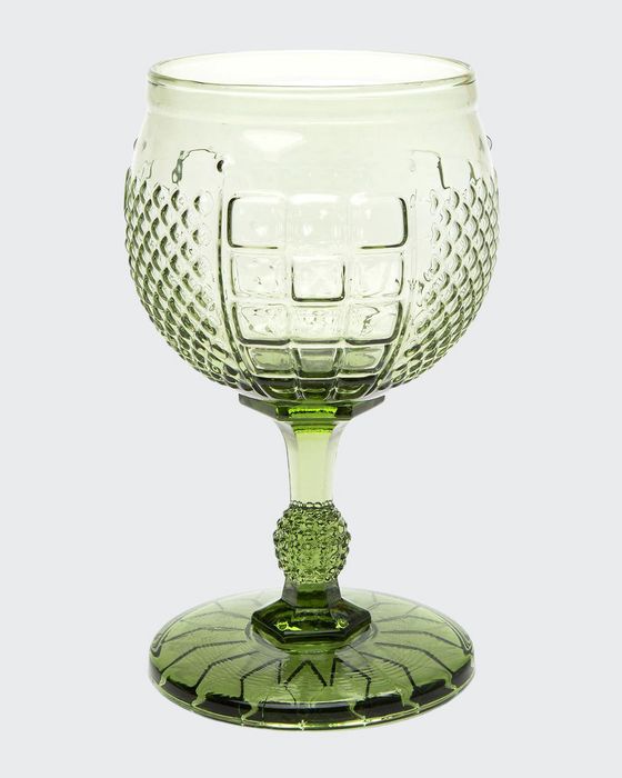 Coquette Green Water Goblet