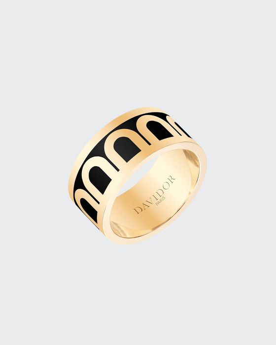 L'Arc de Davidor 18k Gold Ring - Grand Model, Caviar, Sz. 7