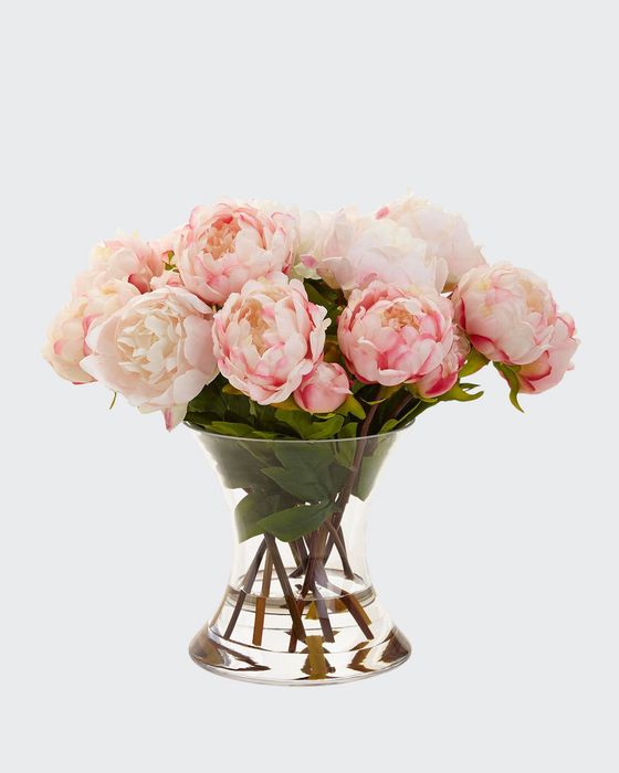 Peonies N Pink Faux-Floral Arrangement