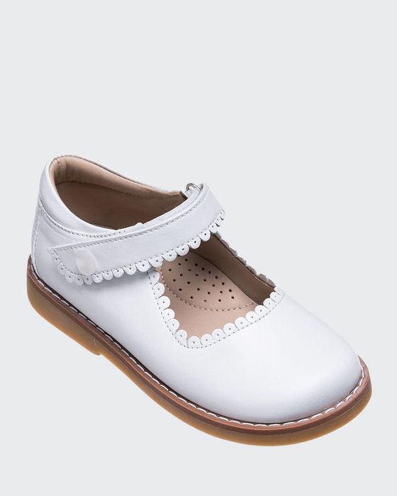 Scalloped Leather Mary Jane, Toddler/Kids