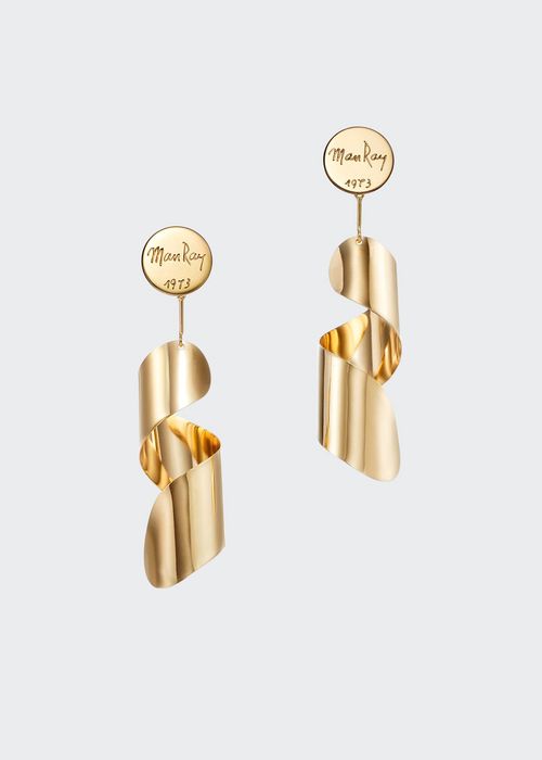 Lampshade 18K Fairmined Ecological Yellow Gold Earrings