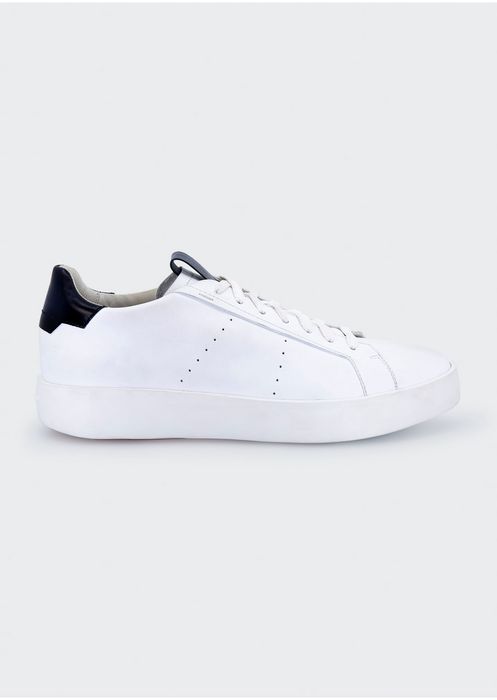 Men's Two-Tone Leather Low-Top Sneakers