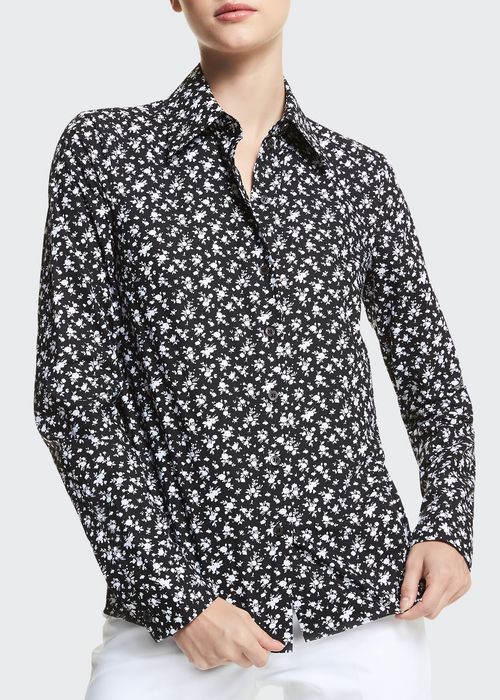 Hansen Floral-Print Button-Down Shirt