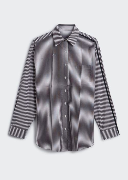 Peter Stripe-Print Oversized Shirt