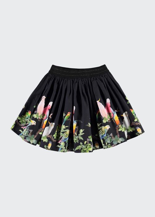 Girl's Brenda Cockatoo Woven Skirt, Size 7-12