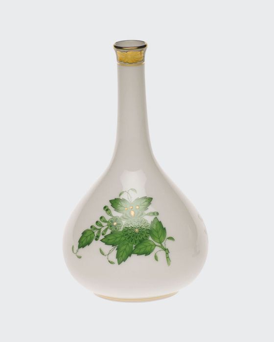 Chinese Bouquet Green Medium Bud Vase