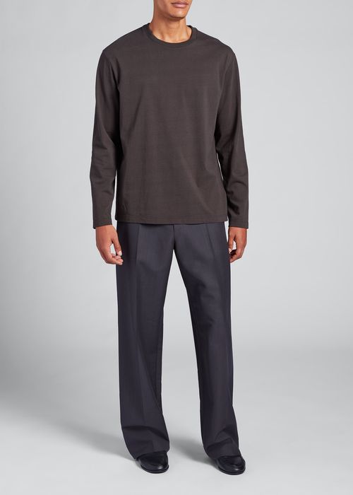 Men's Jude Relaxed Wool-Mohair Trousers
