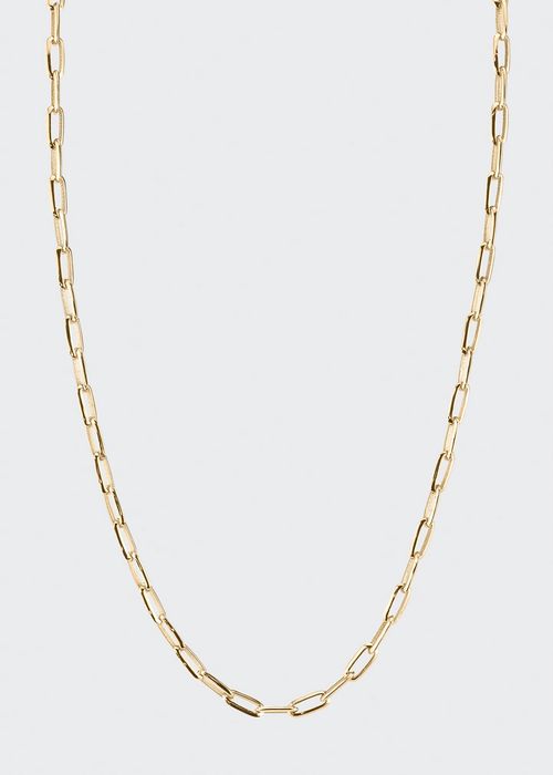 Signature Knife Edge Chain Necklace in 18k Yellow Gold