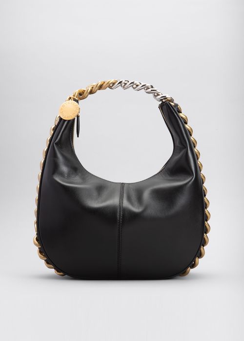 Small Alter Leather Two-Tone Chain Shoulder Bag