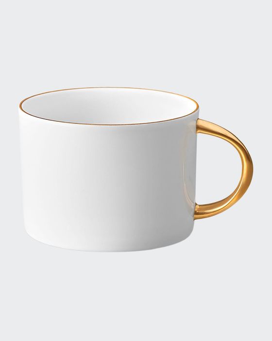 Corde Tea Cup, White/Gold