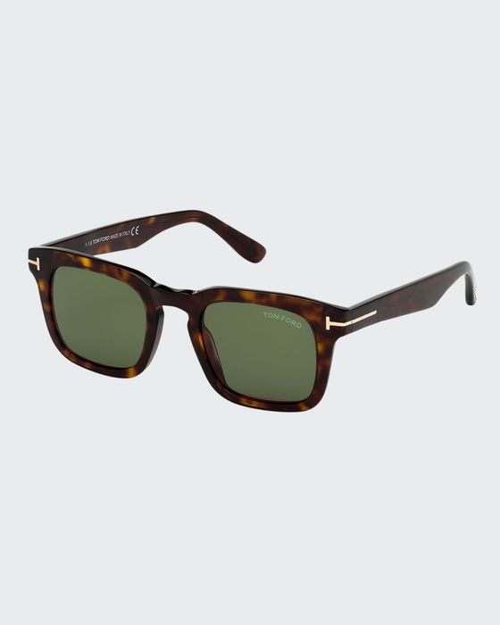 Men's Dax Square Tortoiseshell Sunglasses