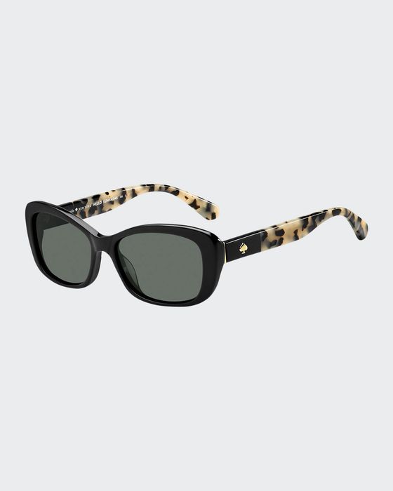 claretta two-tone oval sunglasses