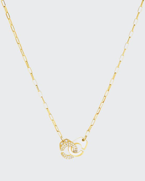 Partners in Crime Classic Pave Necklace, White