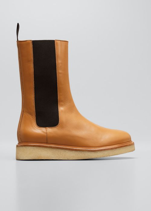 Napa Leather Tall Chelsea Boots