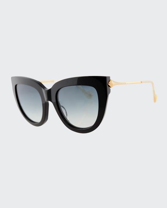 Lush Diamond Cat-Eye Sunglasses