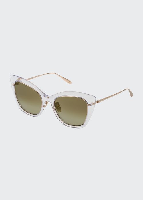 Titanium Cat-Eye Sunglasses