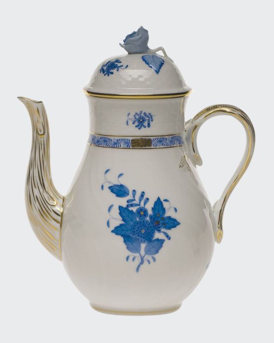 Chinese Bouquet Blue Coffee Pot