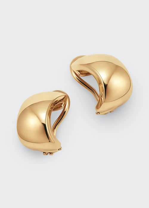 18k Gold Huggie Hoop Earrings