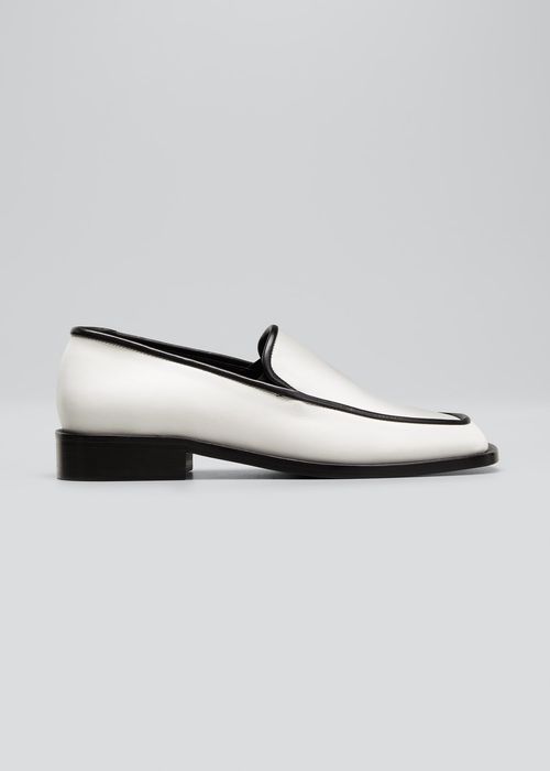 Lucy Bicolor Leather Loafers