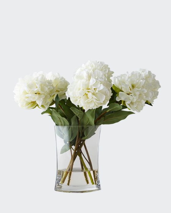 Heavenly Peonies Faux Floral Arrangement