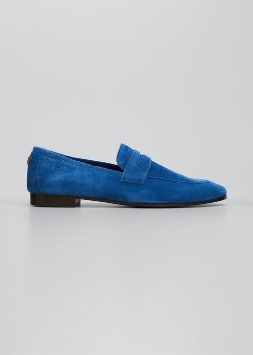 Suede Slip-On Penny Loafers