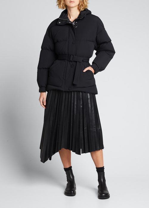 Michlin Belted Puffer Jacket