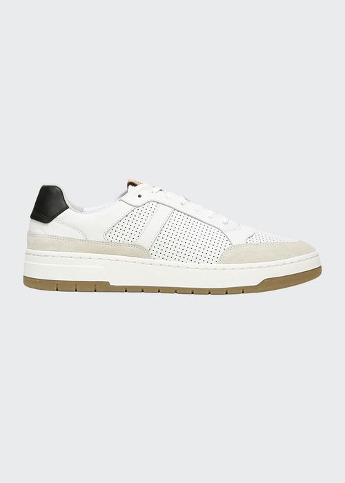 Men's Mason Perforated Leather Low-Top Sneakers