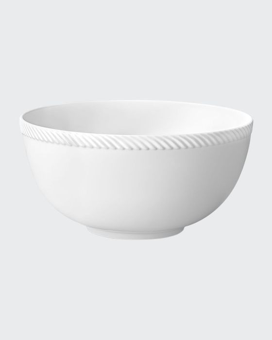 Corde Large Bowl, White